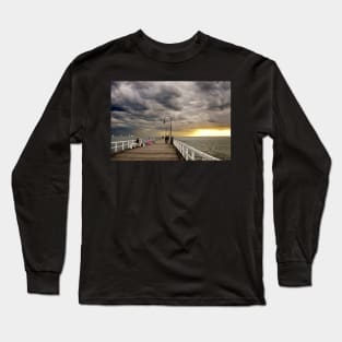 Dusk on St Kilda Pier Long Sleeve T-Shirt